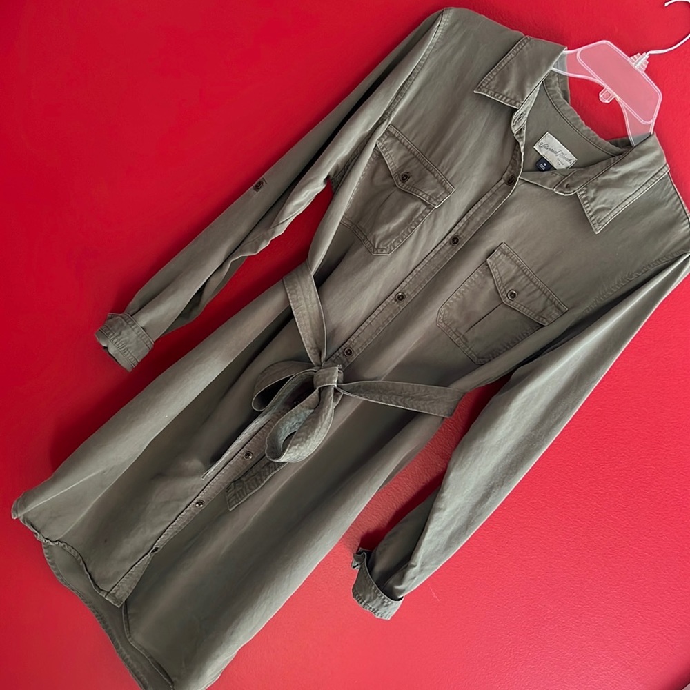 Universal Thread Army Green Shirtdress Sz M